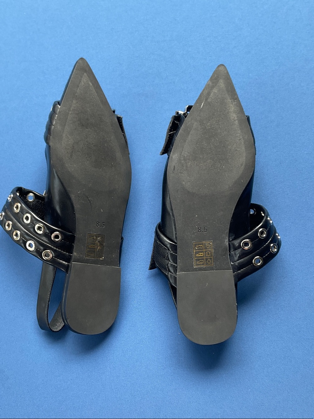 Jeffrey Campbell Lilly Buckle Slingback Flats in Black - Picture 4 of 4